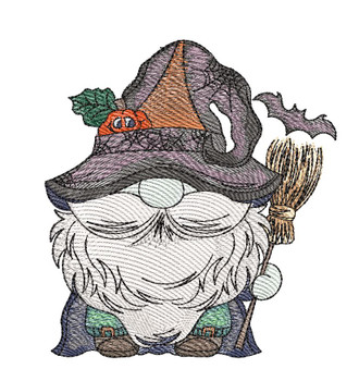 Wizard Gnome -  Embroidery Designs & Patterns