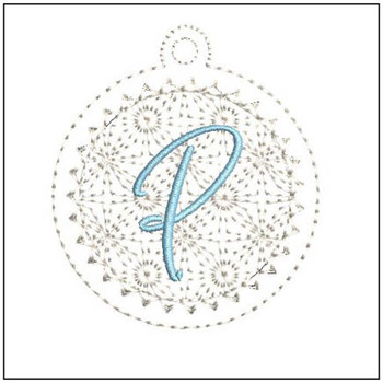 Snowflakes Charm ABCs - P - Embroidery Designs Snowflakes Charm ABCs - P - Embroidery Designs