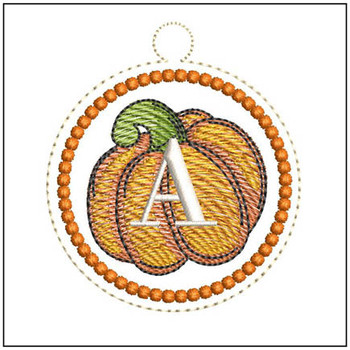 Pumpkin ABCs Charm - A Embroidery Designs Pumpkin ABCs Charm - A Embroidery Designs
