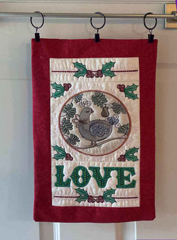 Partridge Wall Hanging - Fits a 6x10", 8x12" and 10x10Hoop - Embroidery Designs
