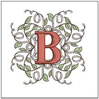 Leaf Monogram ABCs Bundle - Embroidery Designs Leaf Monogram ABCs Bundle - Embroidery Designs
