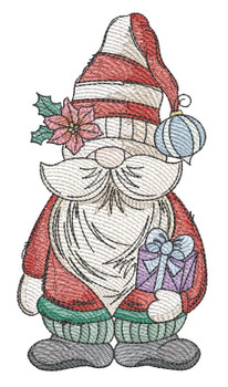 Holiday Gnome  - Machine Embroidery Designs