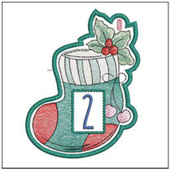 Stocking Advent Calendar #2 (1-25) Bundle - Embroidery Designs Stocking Advent Calendar #2 (1-25) Bundle - Embroidery Designs