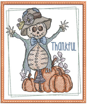 Scarecrow 5 Coaster/Trivet - Embroidery Designs