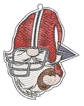 Football Gnome Charm -  Embroidery Designs