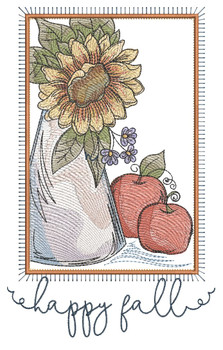 Happy Fall Applique - Embroidery Designs