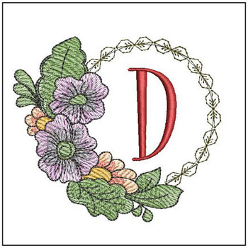 Fall Florals ABCS - D Embroidery Designs
