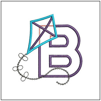 Flying High Kite Applique ABCs Bundle - Embroidery Designs Flying High Kite Applique ABCs Bundle - Embroidery Designs
