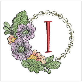 Fall Florals ABCS - I Embroidery Designs
