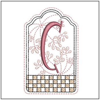 Gift Tag ABCs - C - Embroidery Designs