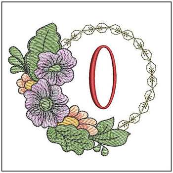 Fall Florals ABCS - O Embroidery Designs