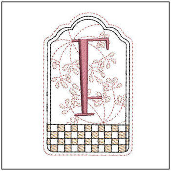 Gift Tag ABCs - F - Embroidery Designs