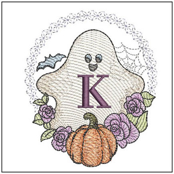 Ghost ABCs - K - Embroidery Designs