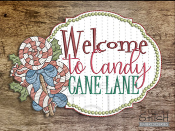Candy Cane Lane - Embroidery Designs