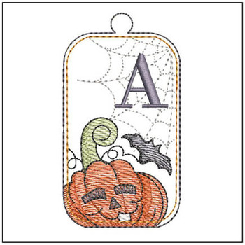 Halloween Tag ABCs - A - Embroidery Designs