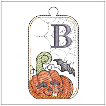 Halloween Tag ABCs - B - Embroidery Designs