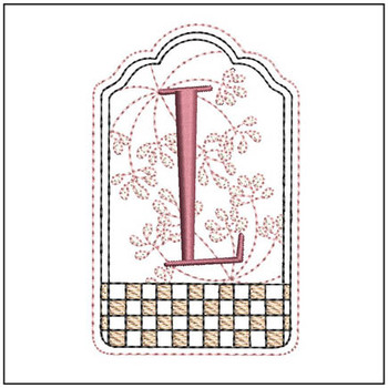 Gift Tag ABCs - L - Embroidery Designs