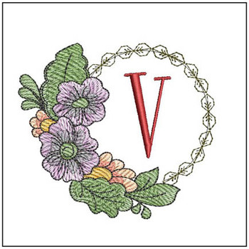  Fall Florals ABCS - V Embroidery Designs