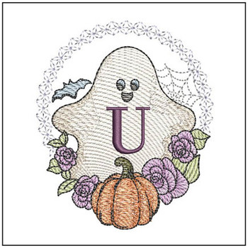 Copy of Ghost ABCs - U - Embroidery Designs