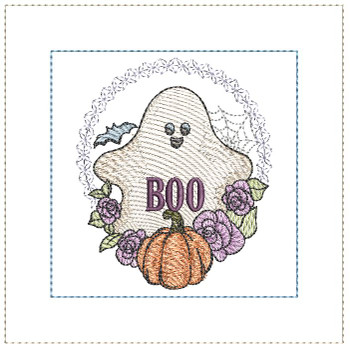 Boo Ghost Mini Pillow -  Embroidery Designs