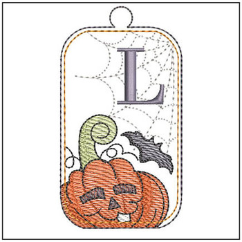 Halloween Tag ABCs - L - Embroidery Designs