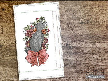 Holiday Cat Fridge Handle Wrap - Machine Embroidery Designs Holiday Cat Fridge Handle Wrap - Machine Embroidery Designs