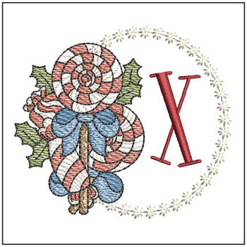 Christmas Candies ABCs  -X  Embroidery Designs Christmas Candies ABCs  -X  Embroidery Designs