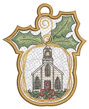 Church Free-Standing Lace Ornament  - Embroidery Designs