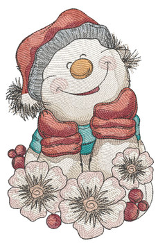 December Snowman  - Embroidery Designs