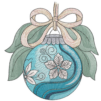 Blue Ornament - Machine Embroidery Designs
