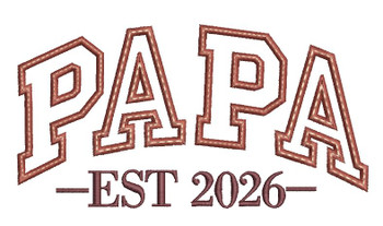 Papa 2026 Applique - Embroidery Designs
