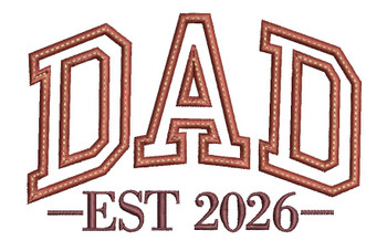 Dad 2026 Applique - Embroidery Designs