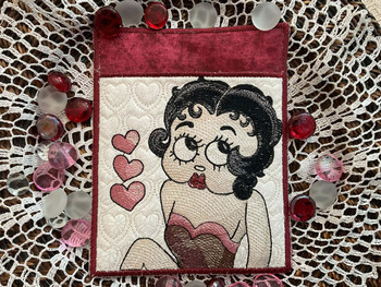 Betty Boop Pocket Pot Holder - Embroidery Designs