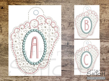 Baby Feet ABCs Charm Bundle (A-Z) - Embroidery Designs