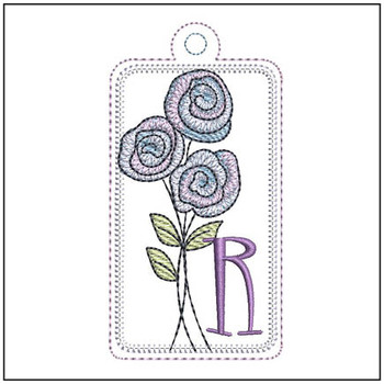 Rosettes ABCs Charm - R - Embroidery Designs