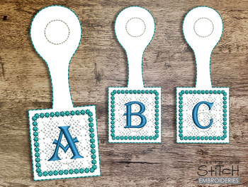 Magnetic Bookmark ABCs - Bundle - Embroidery Designs