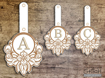 Filigree Keychain ABCs Bundle - Embroidery Designs