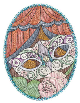 Carnival Mask - Embroidery Designs