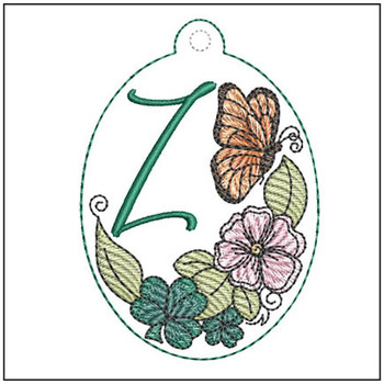 Monarch ABCs Charm - Z - Embroidery Designs