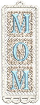 Mom Free Standing Lace Bookmark - Embroidery Designs