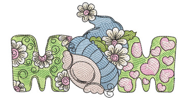 Mom Gnome - Machine Embroidery Designs