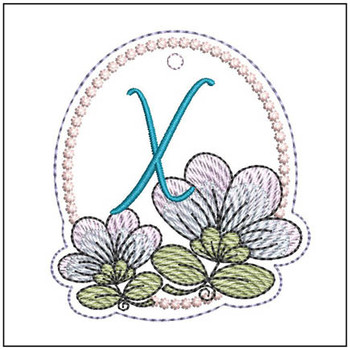 Jacobean ABCs Charm - X- Embroidery Designs