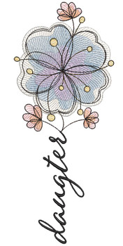 Daughter Bloom - Embroidery Designs