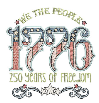 1776 - We the People - Embroidery Designs