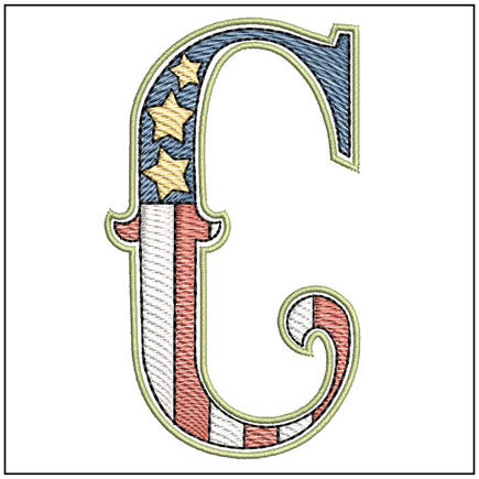  Patriotic ABCs - C - Embroidery Designs