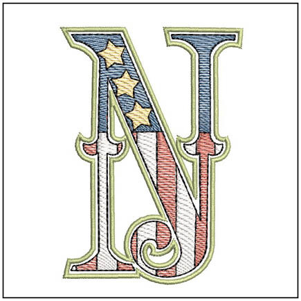 Patriotic ABCs -N- Embroidery Designs