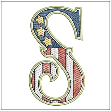  Patriotic ABCs - S- Embroidery Designs