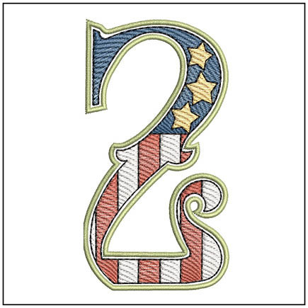 Patriotic ABCs - 2 - Embroidery Designs