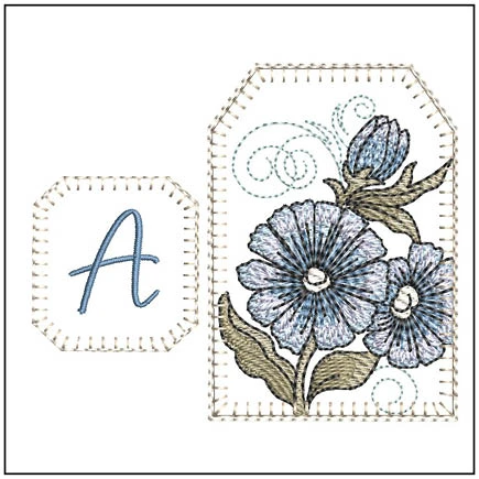 Teabag ABCs Bookmark -  Embroidery Designs