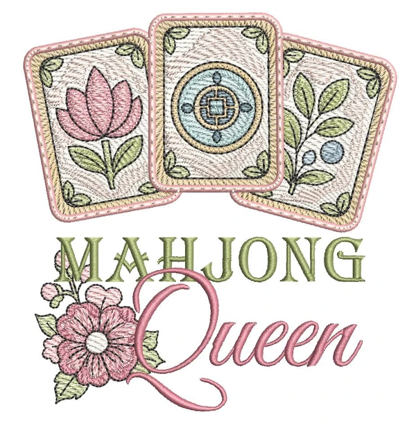 Mahjong Queen - Machine Embroidery Designs